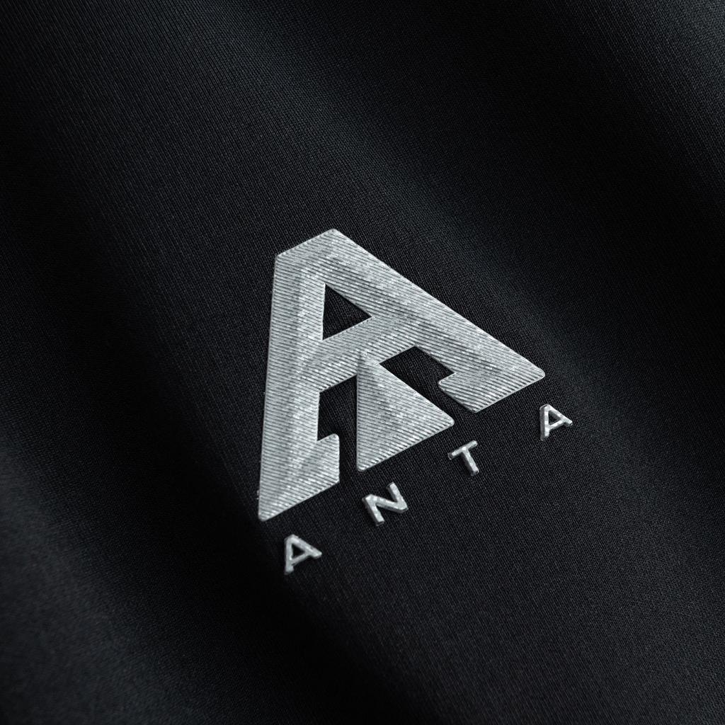 Anta Outdoors Long Sleeve Knitted Shirt Winter T-Shirt Men Tops Basic-Black 952546403-2