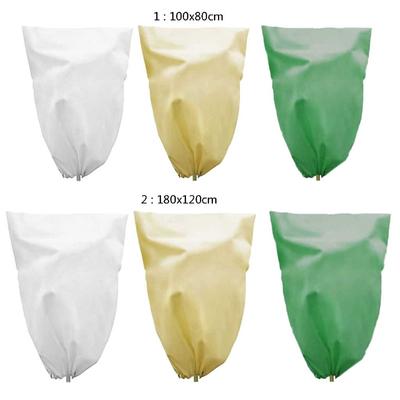 Antifreeze Plant Covers with Suck Rope Design Reusable PVC Non-woven Freeze for Protection Fits for Shrubs/ Potted Flowe