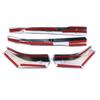 For Toyota Sienna 4th  2022 2023 Chrome Rearview Mirror Cover Trim Strip Rear View Molding Frame Garnish Sticker