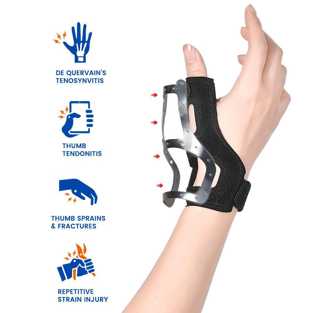 1Pcs Thumb Brace for Arthritis Pain Relief, Semi-rigid Support for Trigger Finger, Women & Men, Right & Left Hands