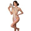 Sex underwear open file small chest uniform sexy onesie women's lace temptation one-piece free cheongsam hollow