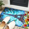 Parisian Eiffel Tower Romance Office Rug Chair Mat, Entryway Carpet, Suitable for Front Door, Bedroom, Living Room, Desk, Holiday Gift