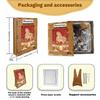 2026 Year of the Horse Irregular Puzzle Painting: Colorful Golden Horse Acrylic Desktop Ornament