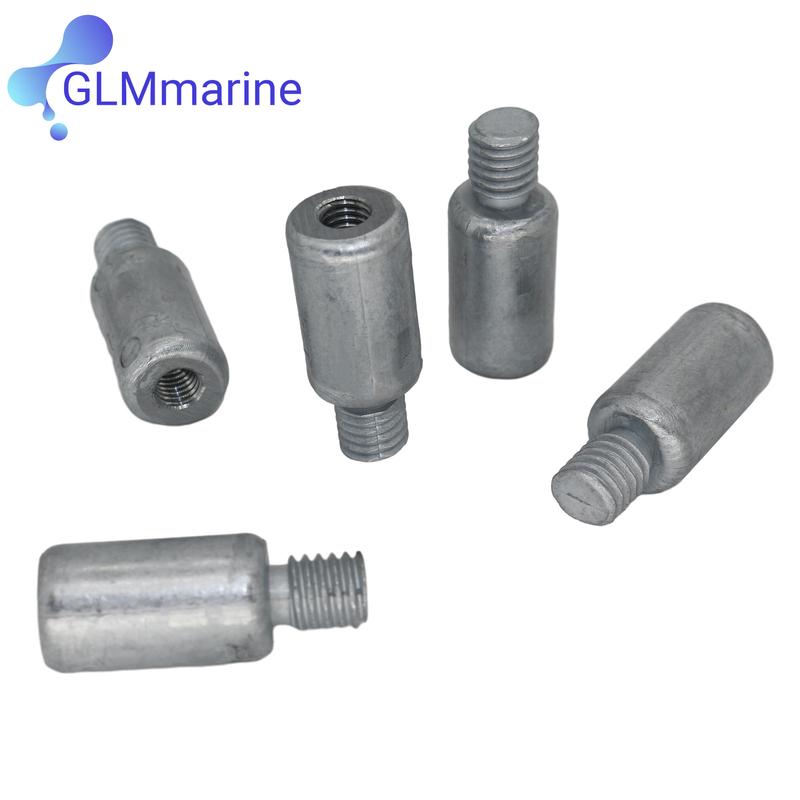 5 Pcs Zinc Saltwater Anode For Volvo Penta 2001 2002 2003 275 280 290 AD AQ AQAD BB D4 D5 D6 D7 D8 D9 D11 D12 DP 3838499 18-6001