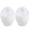 2pcs Heat Safe Microwave Egg Cooker Plastic Egg Boiler Household Steamed Egg Cup  Breakfast