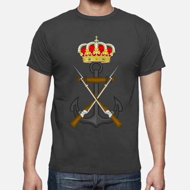 Infantería De Marina Española Men TShirt Short Sleeve Casual 100 Cotton ONeck Summer TShirt Size S3XL