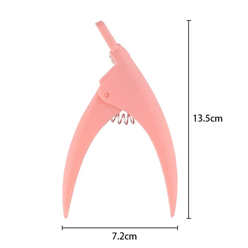 

Кусачки для ногтей U-образной формы с круглым краем, кусачки для пальцев, кусачки для края накладных типсов, цветная гильотина, нож для накладных ногтей, инструменты для ногтей pink