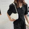 Schicke Mini-Canvas-Umhängetasche für Damen, Lässige einfarbige Cord-Handtasche, Umhängetasche mit Reißverschluss, Kleine Tragetasche