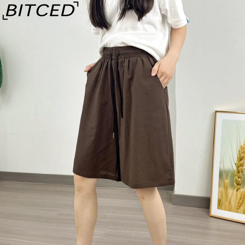 

BITCED Женские модные повседневные летние весенние шорты XXXL кофейный