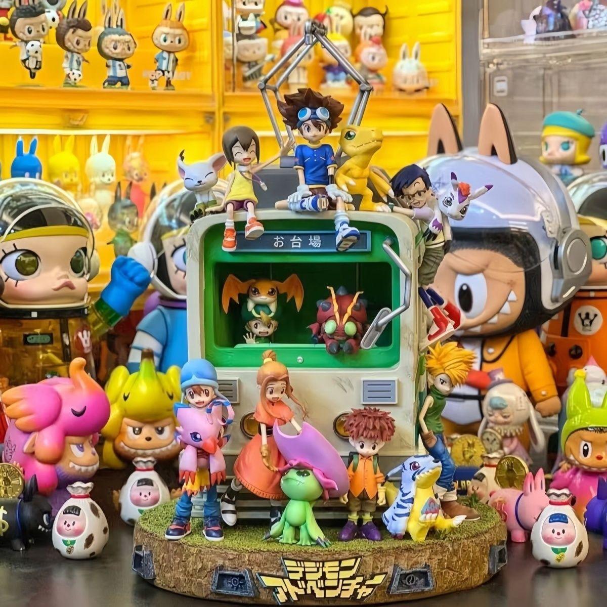 

Digimon All members combined 34cm/13.38nch Golden Holy Dragon dragon ballz Can emit light PVC Action Wild Battle Toys Durable Gifts