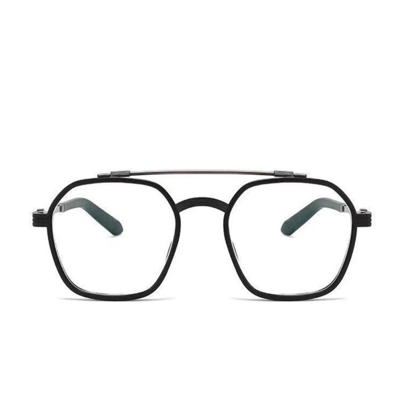 Myopia Glasses Men Polygon Anti Blue Light Computer Eyeglasses Women Fashion Double Bridge Eyewear -1.0 -1.5 -2.0 -2.5 To -6.0