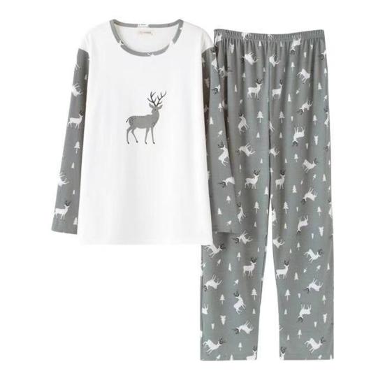 2 buc/set bărbați îmbrăcăminte de casă, drepte, picior lat, cald, elastic, simplu, imprimeu în dungi, pentru bărbați, moale, de toamnă, set de pijamale de zi cu zi