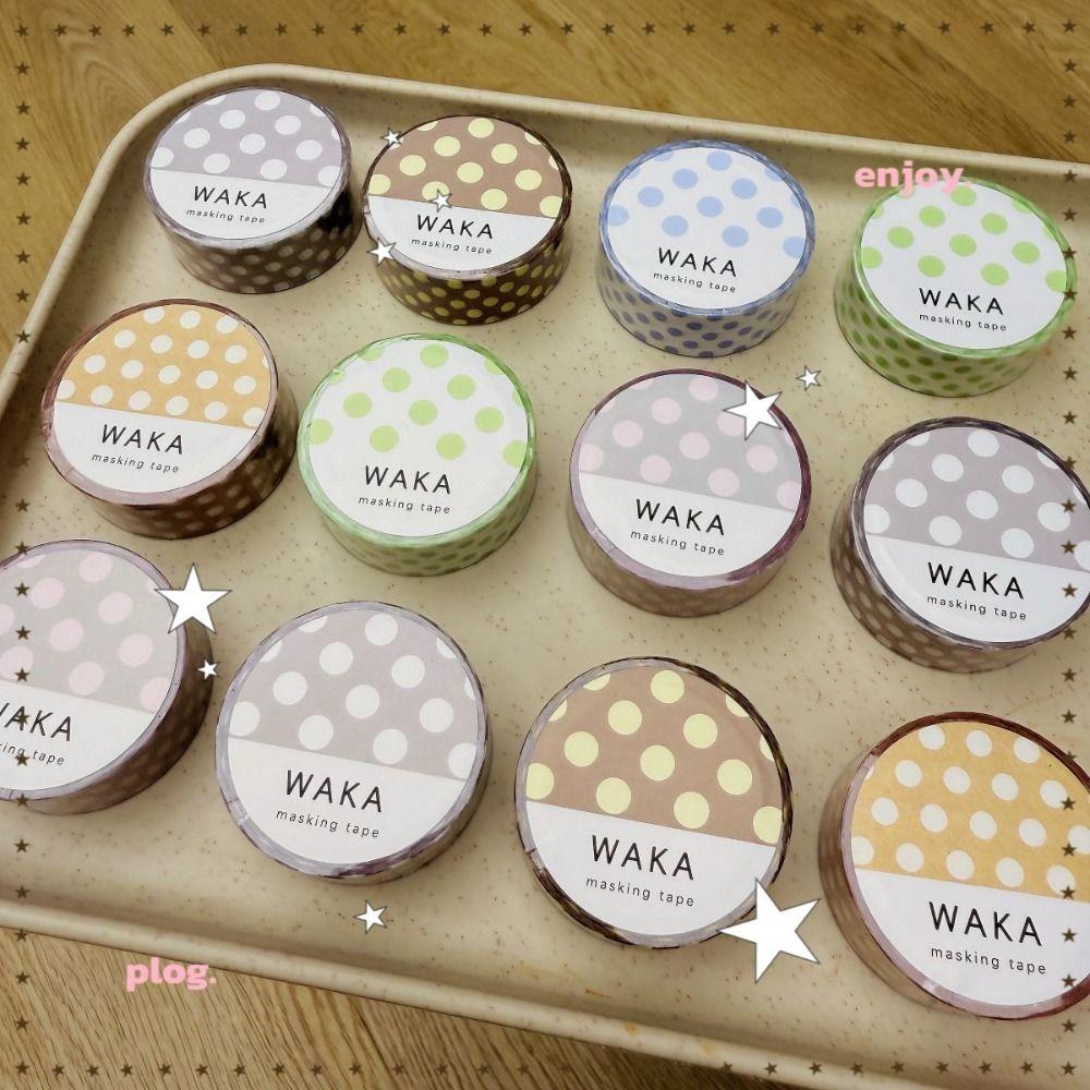 Colored Dots Washi Tape Polka Dot Decorative Stickers New Masking Tape  DIY Scrapbook
