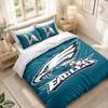 Bedding Set 1 Duvet Cover 2 Pillowcases Philadelphia Eagles Print Bedroom Home Decoration