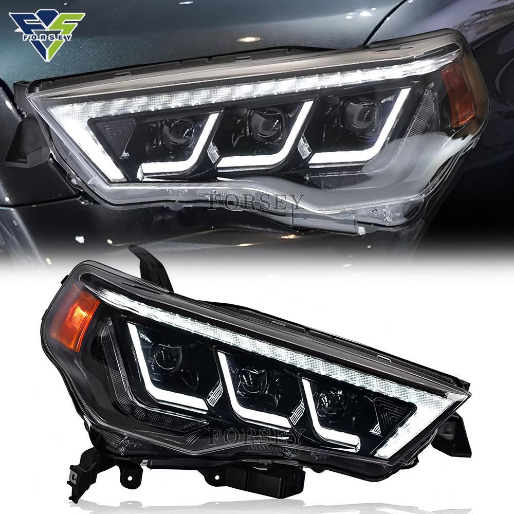 Toyota Tundra/4Runner 14-20 LED Headlights with Flowing Turn Signals & Daytime Running Lights