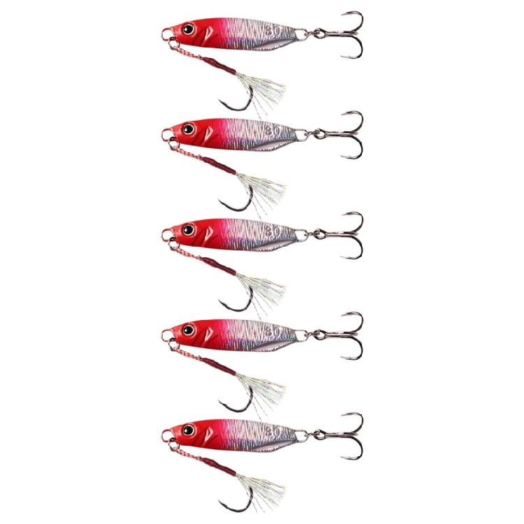 5Pcs Sinking Fishing Baits Cast Jigging Spoon Lures High Reflective Baits Casting Jigs Saltwater Fishing Accessories