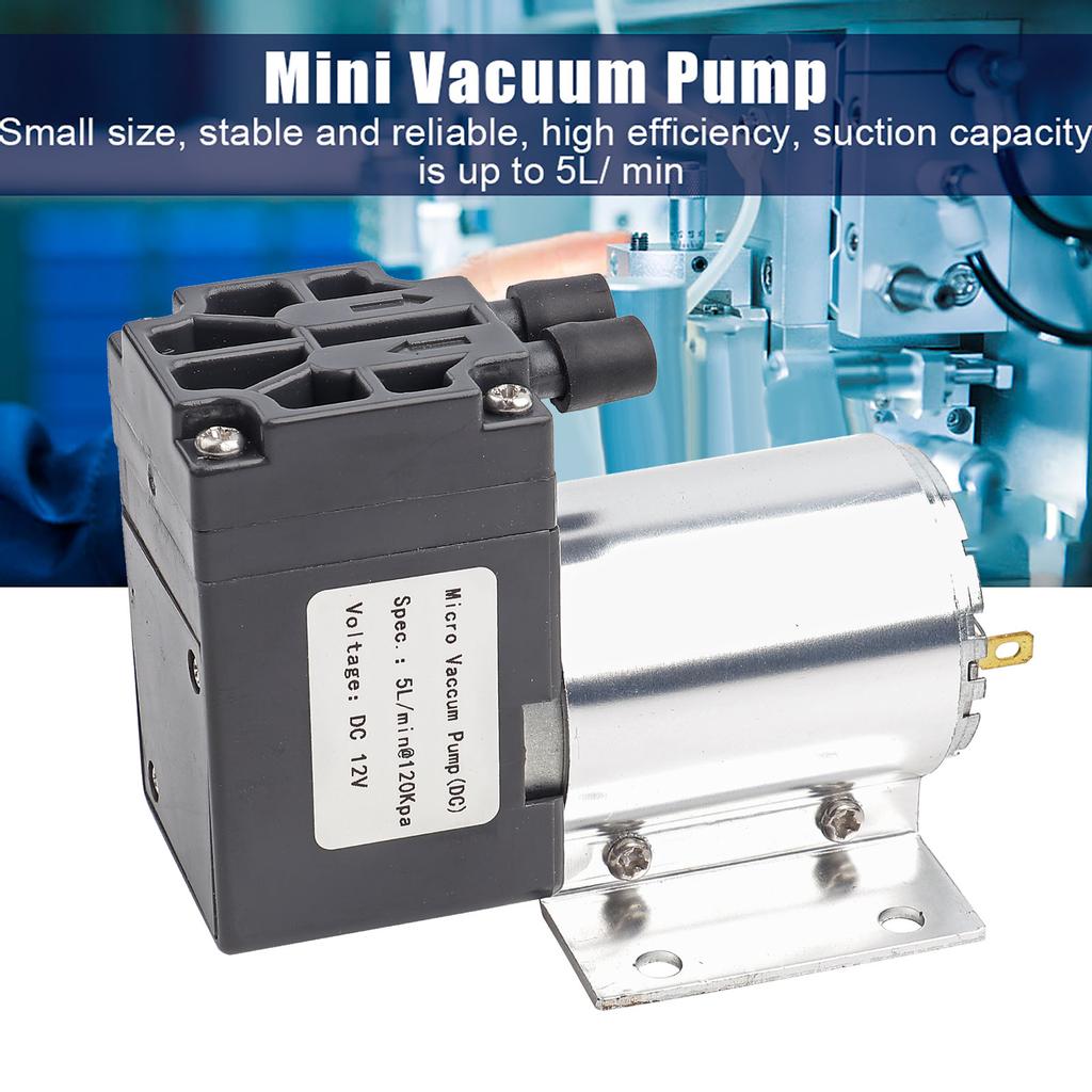 Vacuum Pump Negative Pressure Suction Pump DC 12V 5L/min 120kpa Mini Vacuum Pump Negative Pressure Suction Pumping With Holder