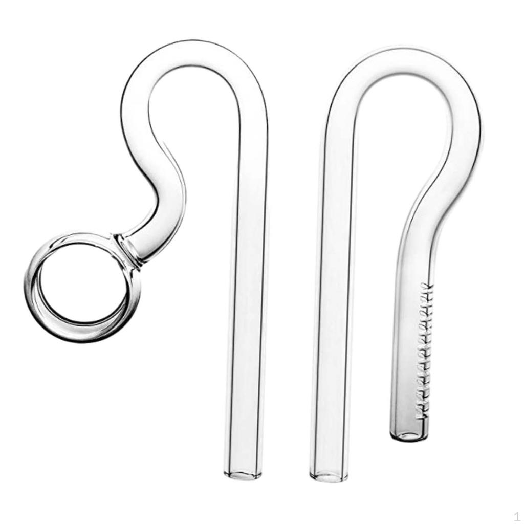 Aquarium Glass Lily Pipe Fish Tank Filter Inflow/outflow Skimmer Surface Clear