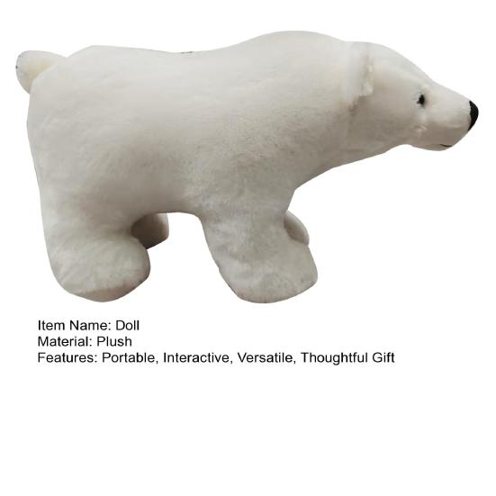 Jucărie de pluș adorabilă Urs Polar Alb Urs Arctic Animal de pluș Păpușă pentru Copil Cadou Drăguț de Ziua de Naștere Crăciun