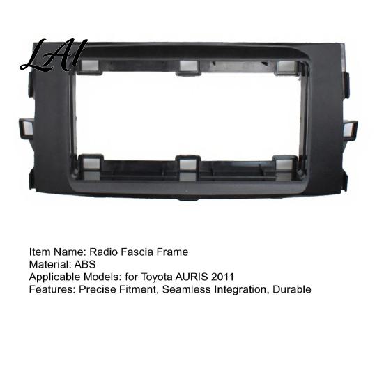 Durable Scratch Resistant Dash Trim 9 Inch Car Radio Fascia Frame Kit for Toyota Auris 2011 Navigation Panel Dashboard Repair Decorative Frame Stereo