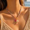 Bohemian Starfish Beaded Clavicle Necklace for Women - Summer Beach Style