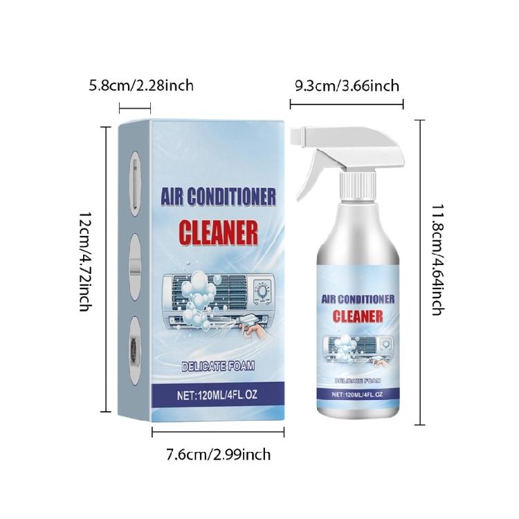 120ml Air Conditioner Cleaner Household Multipurpose Cleaning Spray Supply for Bedroom Dormitory Bathroom Cleaning Tool