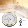 Indoor Thermometer-Hygrometer with Metal   for Sauna Rooms, High  , Scale with Pleasant Color, Widely Used for Temperature and Humidity Mea