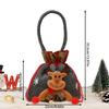 Christmas Eve Candy Bag with Cute Elk Doll Design Festival Gift Bag Suitable for Mantel Shelf Table