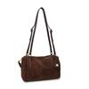 Vintage Suede Bag Autumn and Winter Commuter Shoulder Messenger Bag Large Capacity Boston Bag