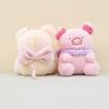 Charming Butterfly Pig Plush Keychain Soft Short Plush Piggy Toy Doll
