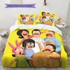 Bob's Burgers  Pattern Bedding Quilt Set  Home Decoration  Gift (1 * Duvet Cover + 2 * Pillowcase  Without Core)