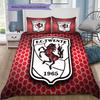 Biancheria da letto con motivo FC Twente Enschede Decorazione per la casa Regalo di compleanno ( 1 copripiumino + 2 federe, senza imbottitura),merchandising per fan.