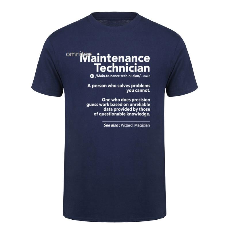 Funny Maintenance Worker T Shirts Unisex Streetwear Short Sleeve Unisex Maintenance Technician Tshirt Tees HJ073