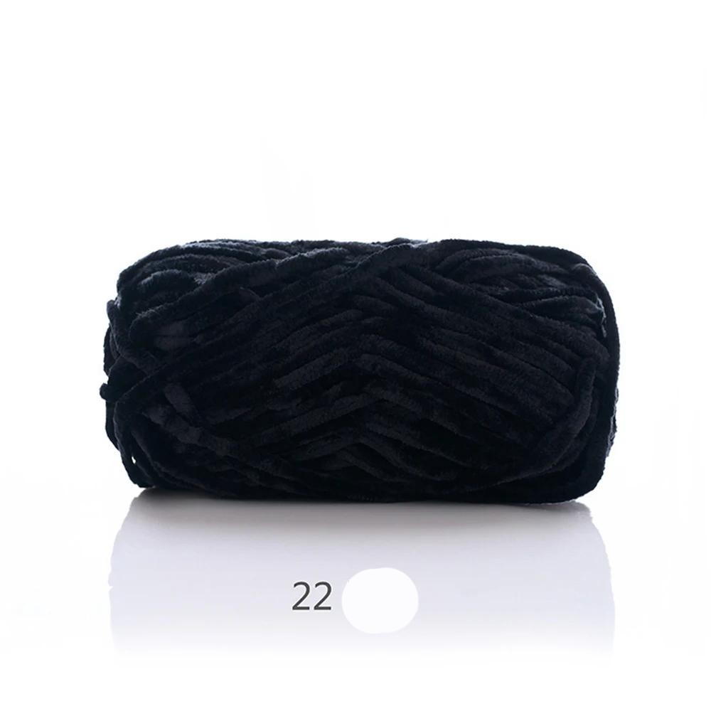 100g Chenille Colored Warm Plush Coarse Yarn Handmade Woven Yarn DIY Carpet Bag Doll Sweater Thread