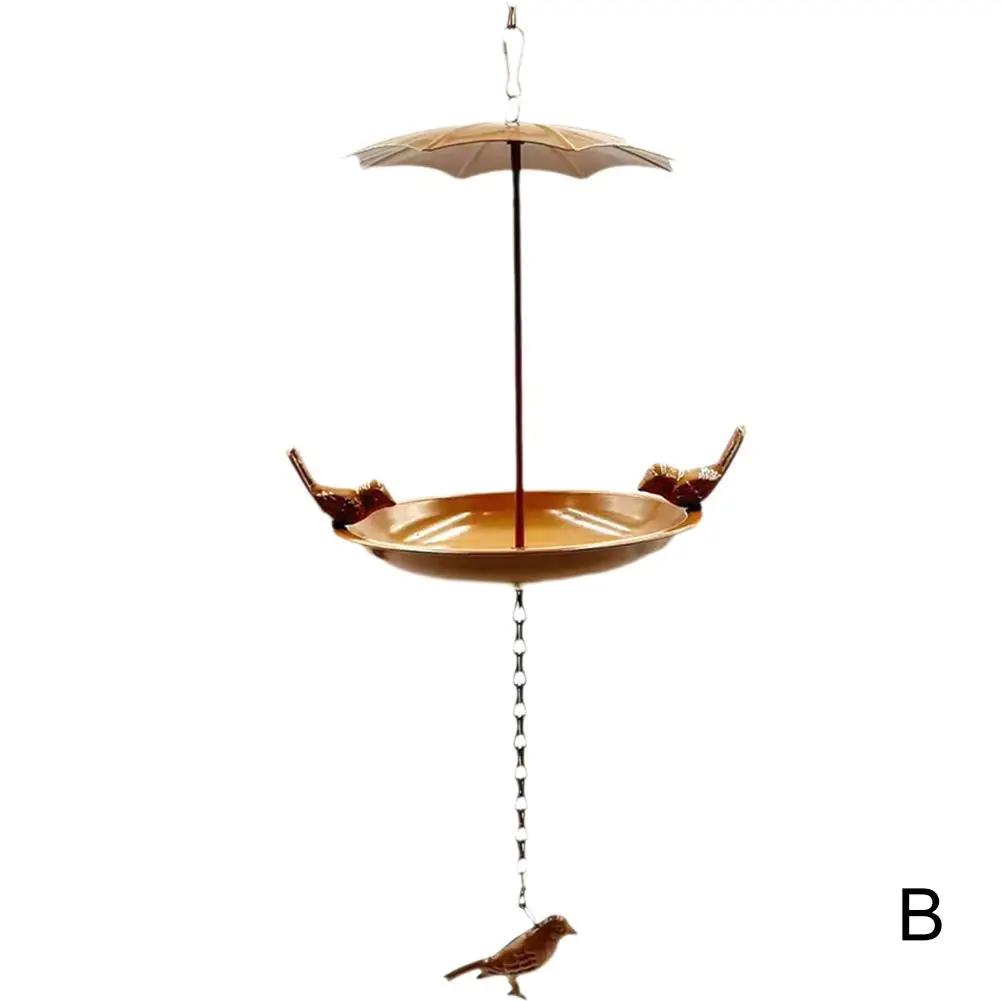 

New Bird Flower Shaped Hanging Bird Feeder Birdbath For Garden Outdoor Decor,Yard Farm Supplies, Hummingbird Feeder Supplie O4Z8