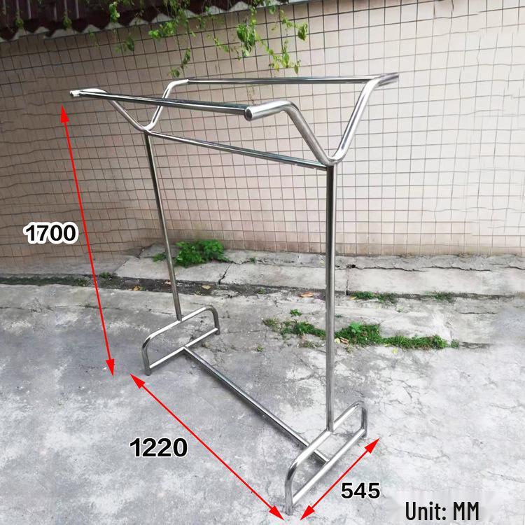 Stainless Steel Multifunctional Trolley and Garment Rack with Wheels