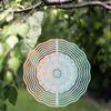 10 Inch Snowflake Metal Wind Spinner 360 Degree Rotating Outdoor Garden Decor Hanging Ornament for Yard Patio All Season Gift
