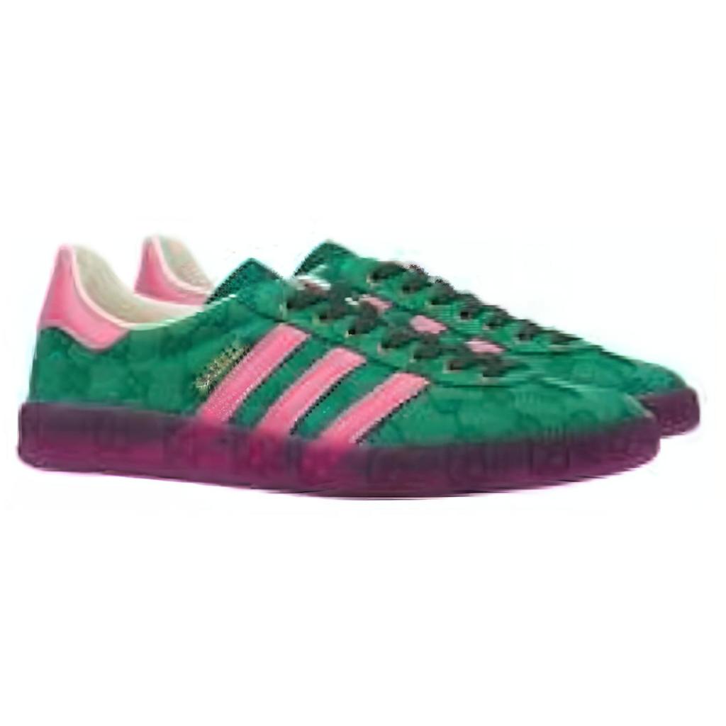 Adidas X GUCCI Gazelle Grün GG Monogramm Damen 737966 FAAW3 3746