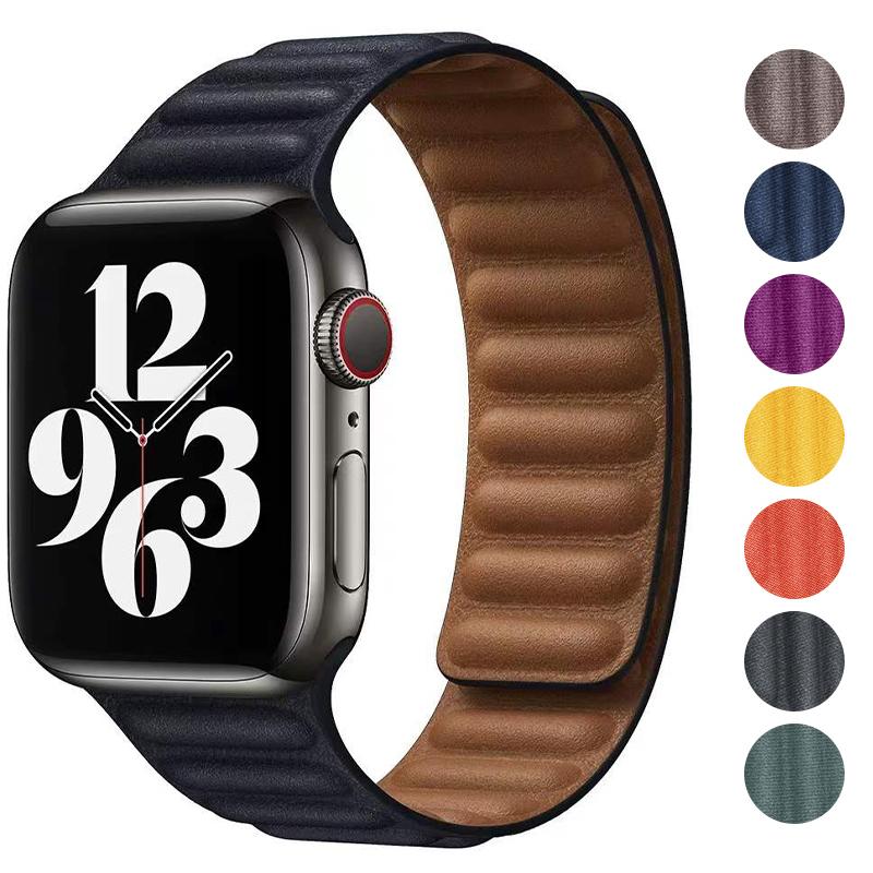 Nový FineWoven řemínek pro Apple Watch 44mm 40mm 45mm 49mm 41mm Originální magnetický náramek iWatch Series 9 8 SE 7 Ultra 2