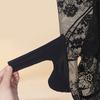 Shorts de Boxe Sexy pour Hommes Jacquard Dentelle Sous-vêtements Sissy Taille Haute Slip Boxers Gaine pour Pénis JJ Respirant Culottes Gay