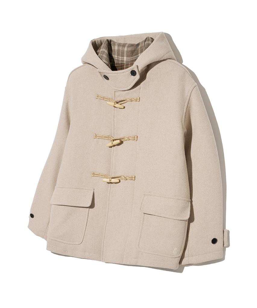 Yale Wool Blended Short Duffle Coat_Light Beige