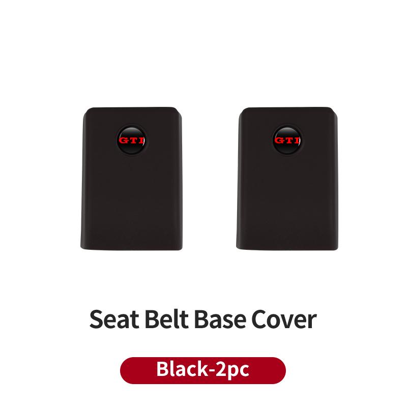 Car Silicone Seat Belt Buckle 0OKYJD5 Covers Scratch-Resistant Protective Covers Car Interior Accessories For VW Golf GTI Tiguan Passat