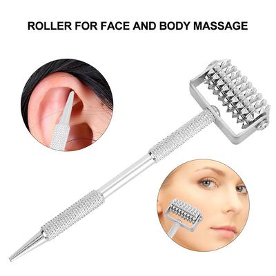 Metal Multi Functional Ear Acupoints Detector Probe Ear Acupoints Spring Needle Massage Roller