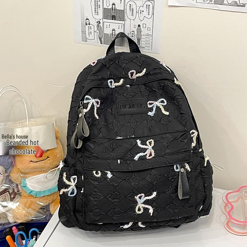 

Japanese Versatile Large-Capacity Backpack for Students - Ideal for Junior High to University, Doubles as a Shoulder and Laptop Bag чёрный