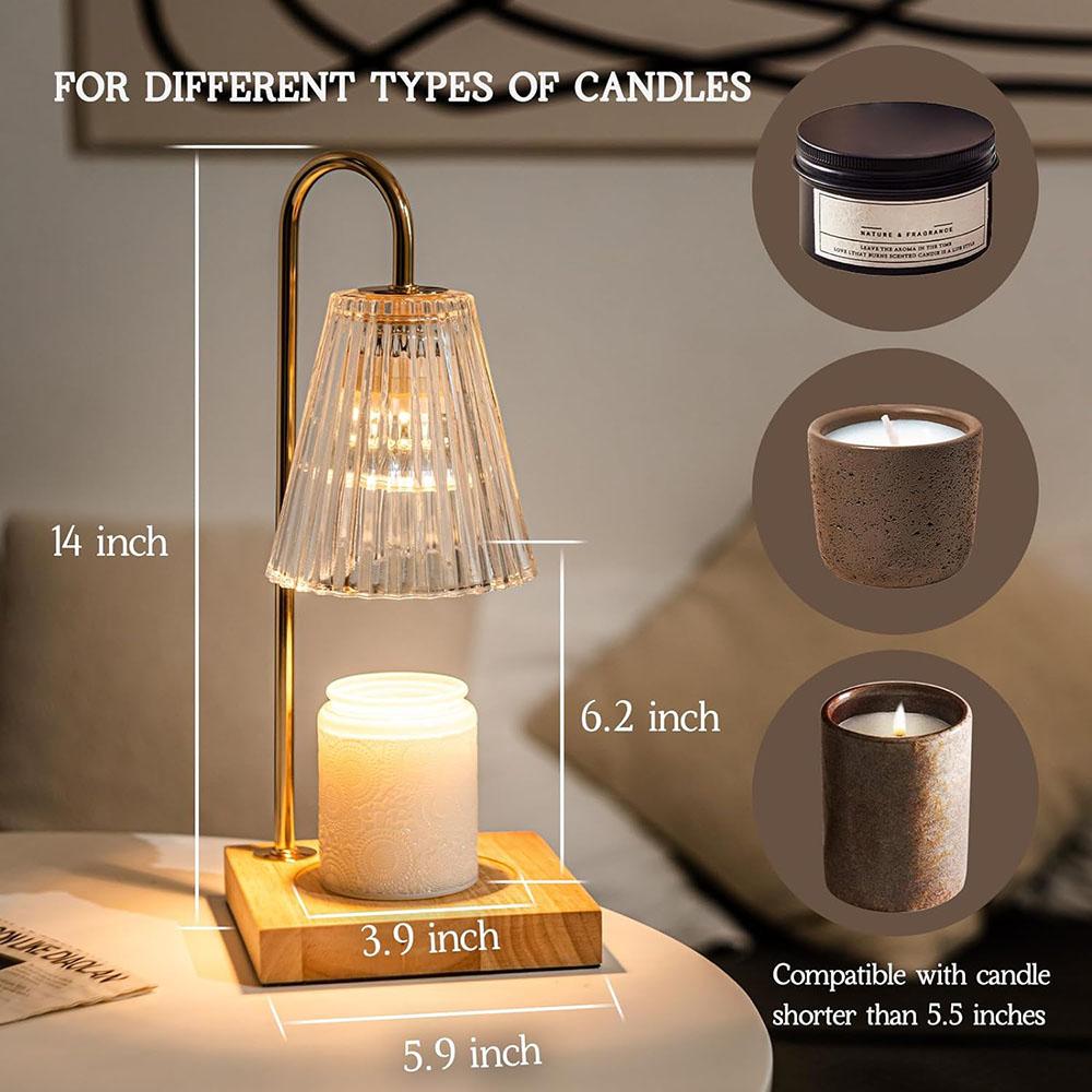 Candle Warmer Lamp, Electric Candle Lamp Warmer, House Warming Gifts New Home Bedroom Decor Wax Melt Warmer for Scented Wax