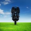 Metal Pet Memorial Garden Stake, Dog Cat Grave Marker Outdoor Plaque