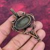 Pyrite Gemstone Pendant Handmade Pendant Copper Wire Wrapped Designer Jewelry