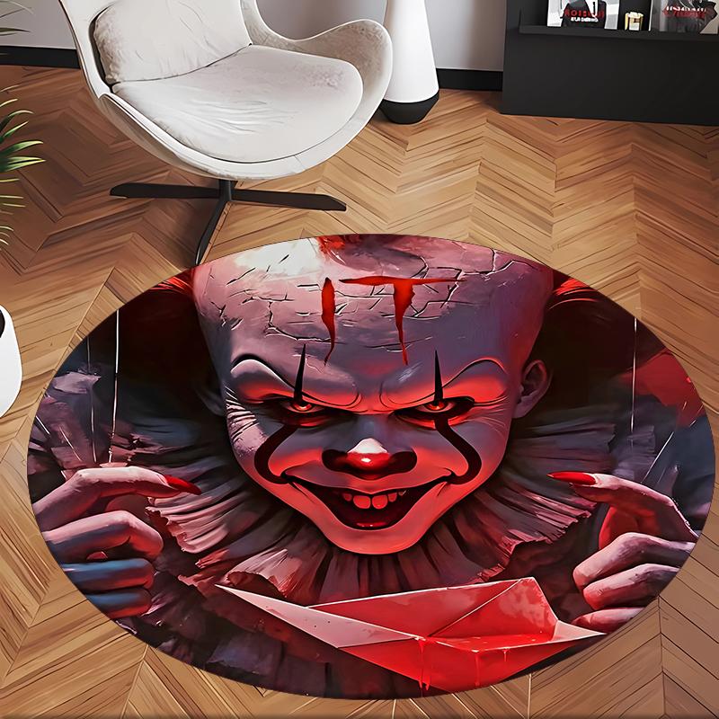 Pennywise (33) Round Office Rug Decorative Floor Rug for Office Bedroom Living Room and Home Space