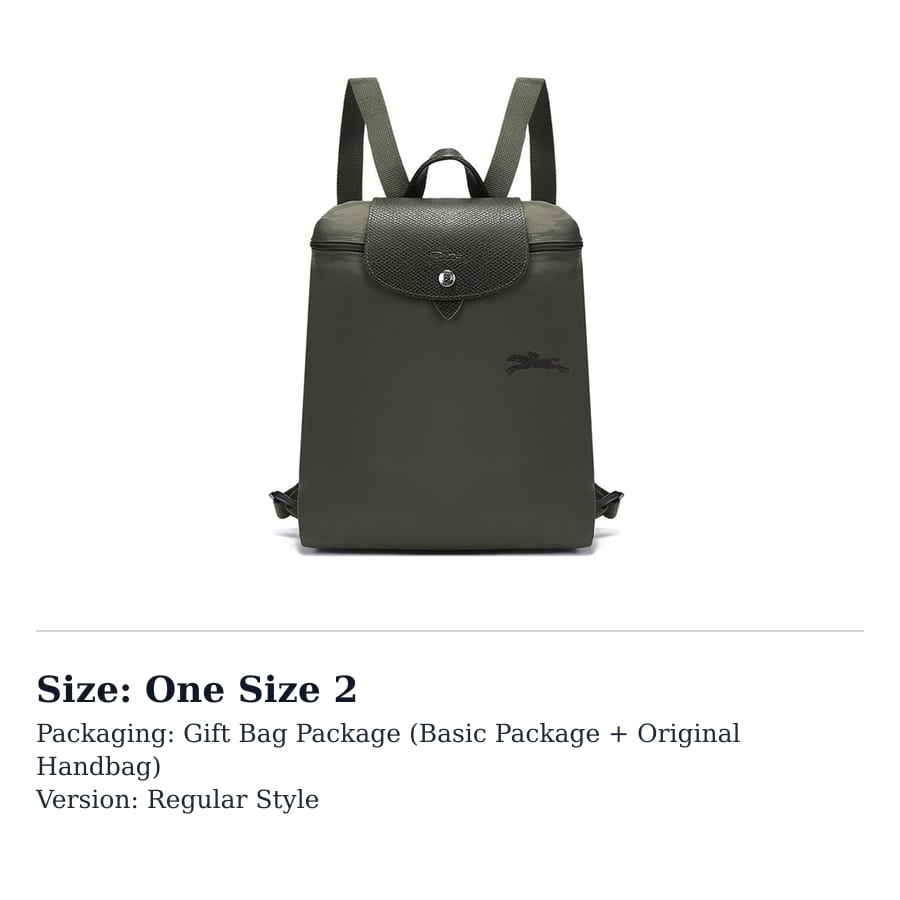 LONGCHAMP Le Pliage Green Pārstrādāta Audekla