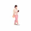 1:64 Scale Walking Woman Figurine Colorfast-Resistant for Architectural Displays